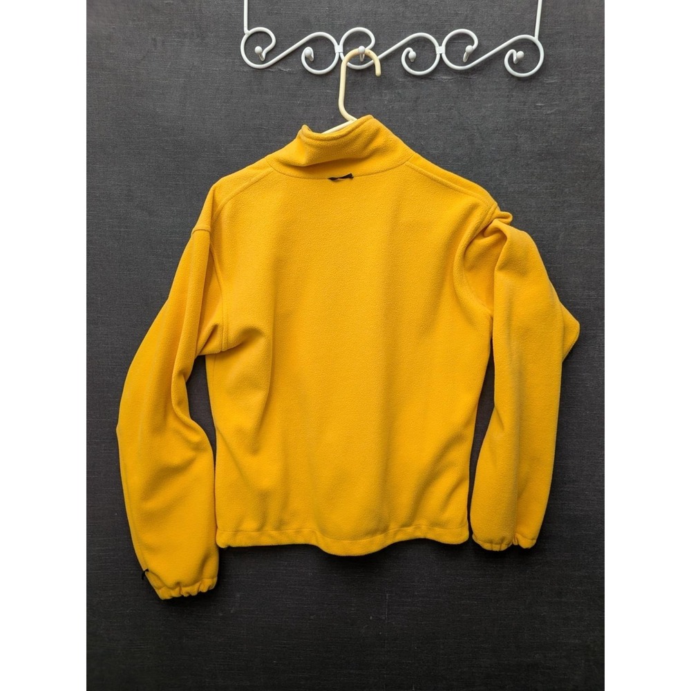 Vtg Columbia Yellow Fleece Jacket Full Zip Made in the USA Tech Interchange XLP - Picture 7 of 13
